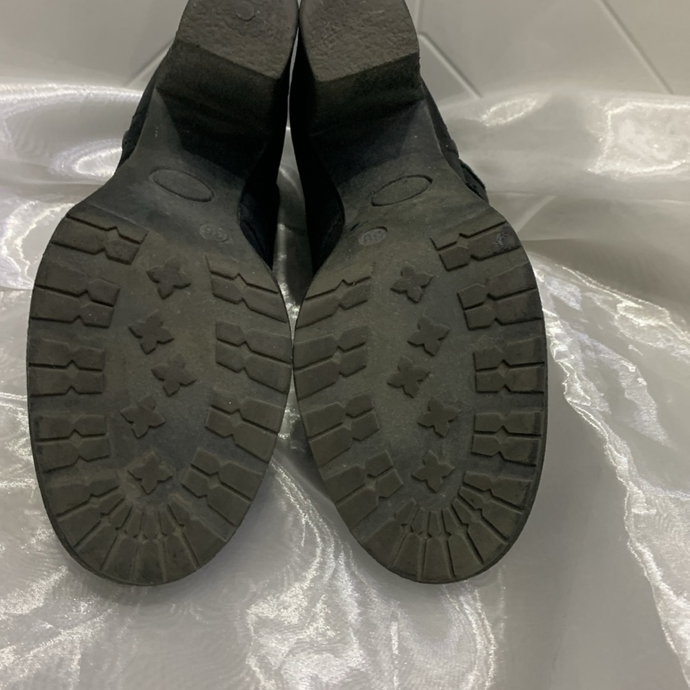 Browns Nubuck Leather Laced Ankle Booties - Picture 7 of 10